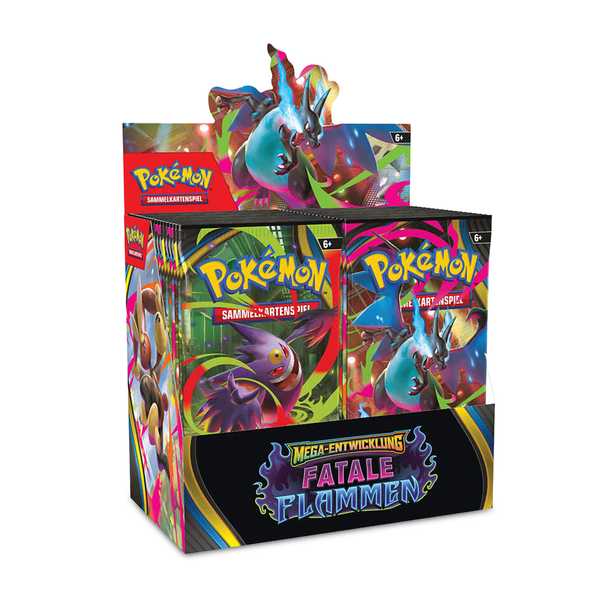 Image produit Pokémon - Flammes Fatales Méga-Évolution Booster de cartes à collectionner Présentoir de 36 E1090536