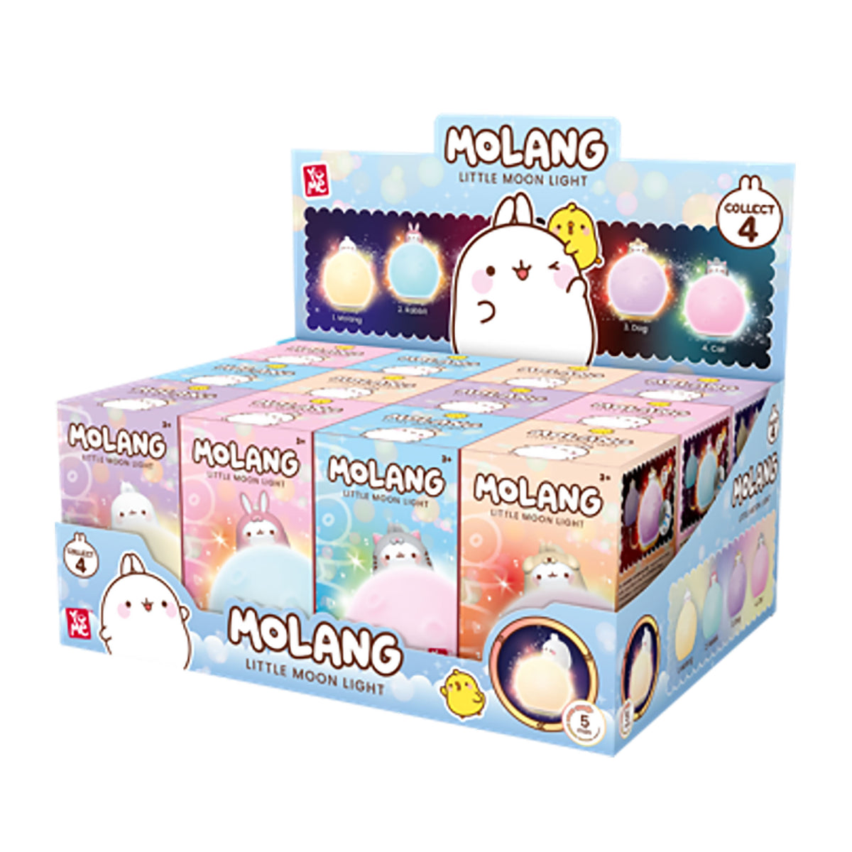 Image produit Molang - YuMe Mystery Mini Veilleuse Display