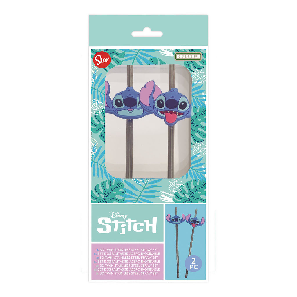 Image produit Pailles Stitch Aloha set de 2 - Lilo & Stitch