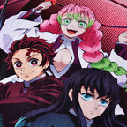 Image produit Demon Slayer - Plaid Tanjiro, Mitsuri et Muichiro