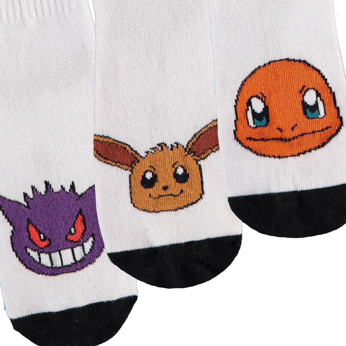 Immagine del prodotto Calzini Charmander, Gengar ed Eevee Set da 3 - Pokémon