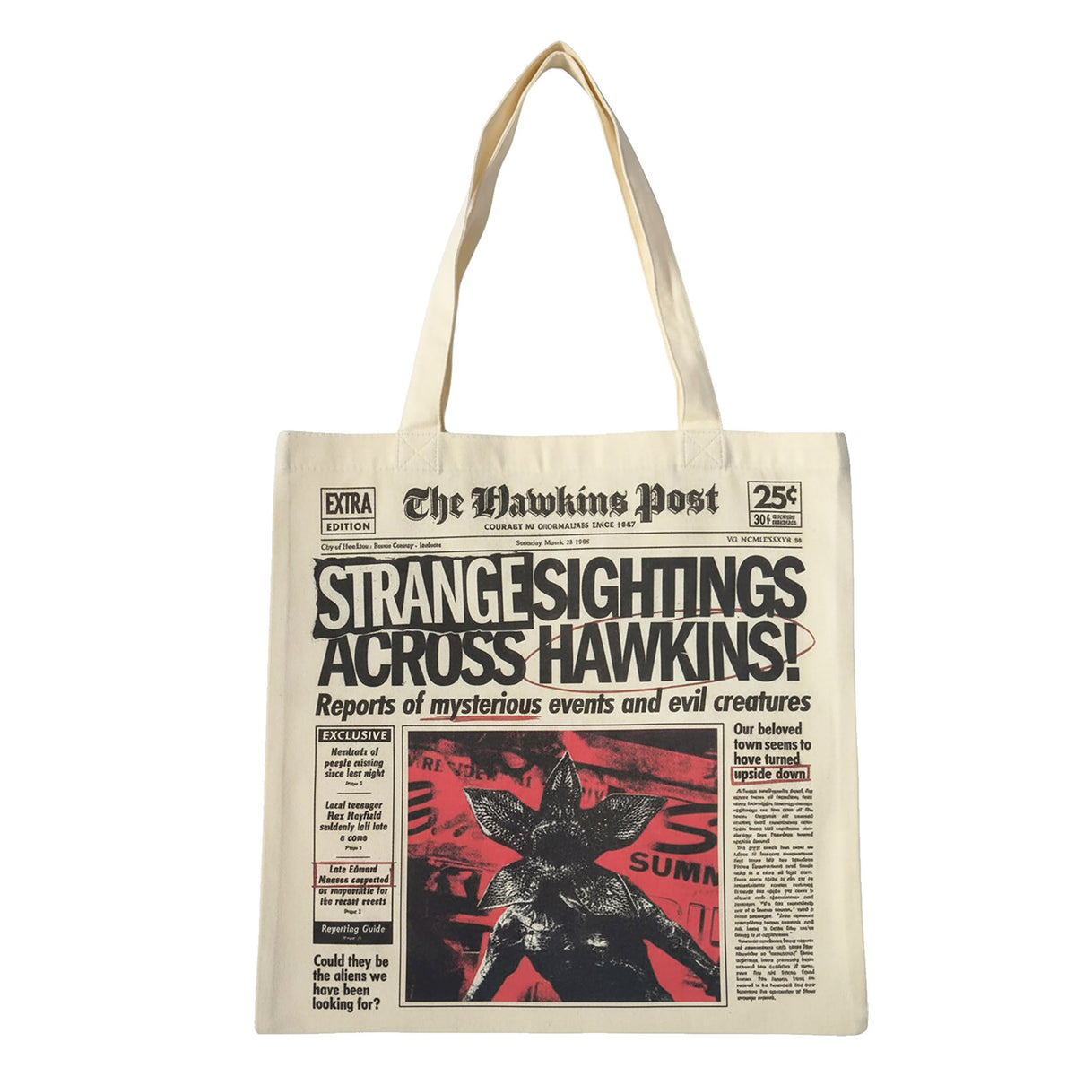 Image produit Stranger Things - Strange Sightings Tote Bag