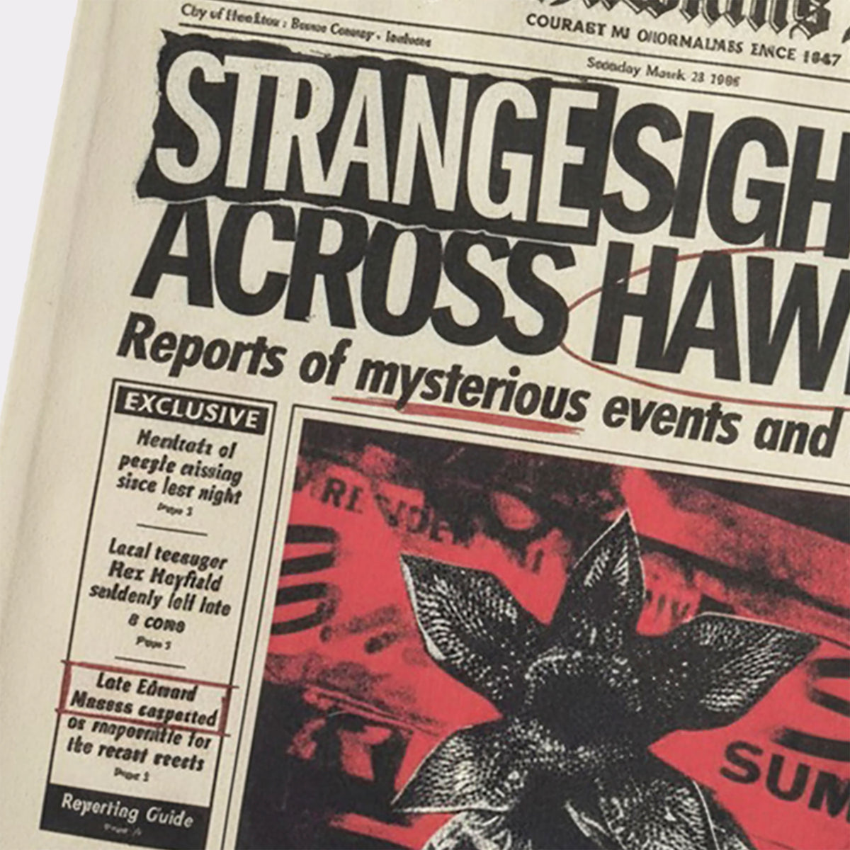 Image produit Stranger Things - Strange Sightings Tote Bag