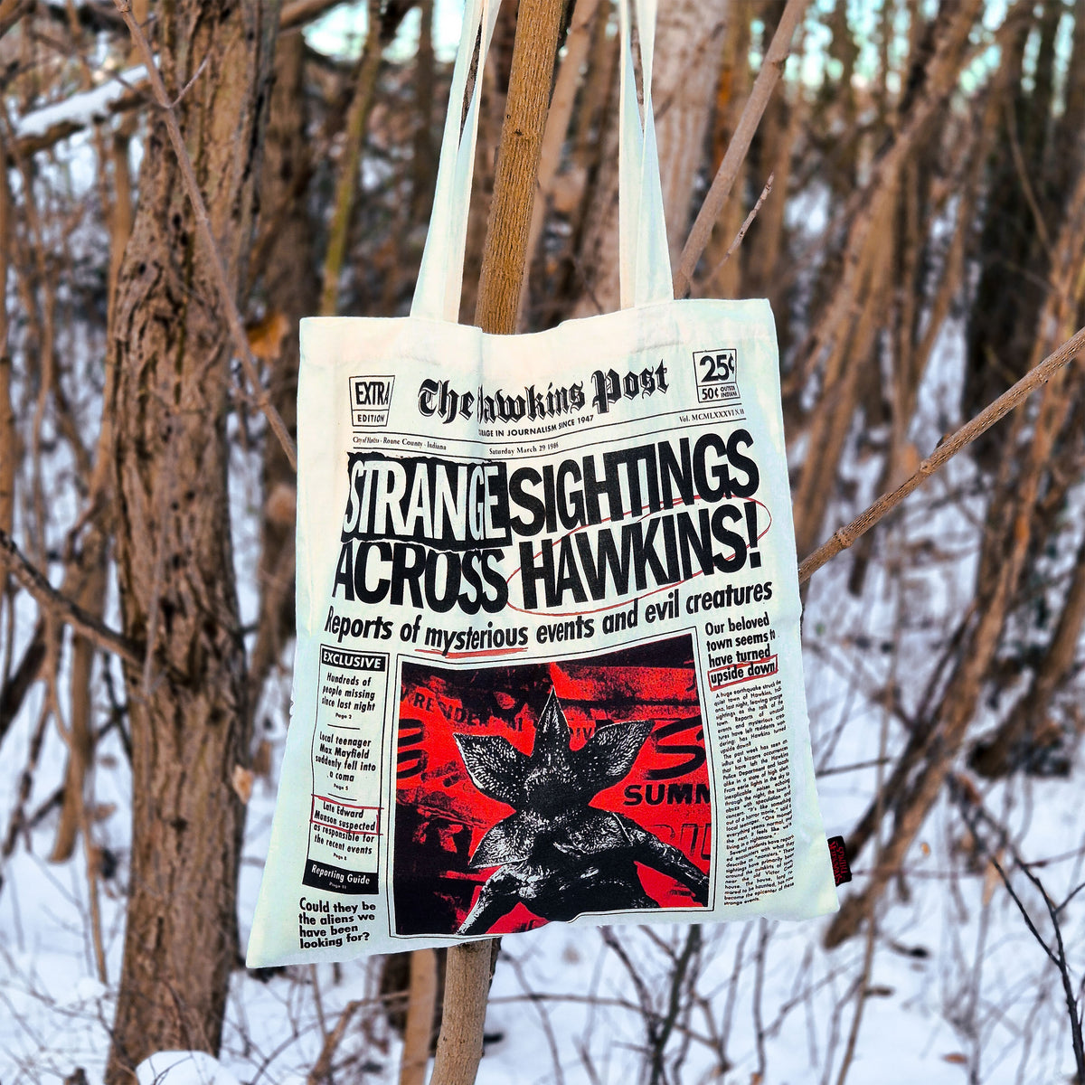 Image produit Stranger Things - Strange Sightings Tote Bag