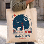 Immagine del prodotto Elbenwald ad Amburgo Borsa in juta Skyline