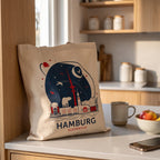 Immagine del prodotto Elbenwald ad Amburgo Borsa in juta Skyline