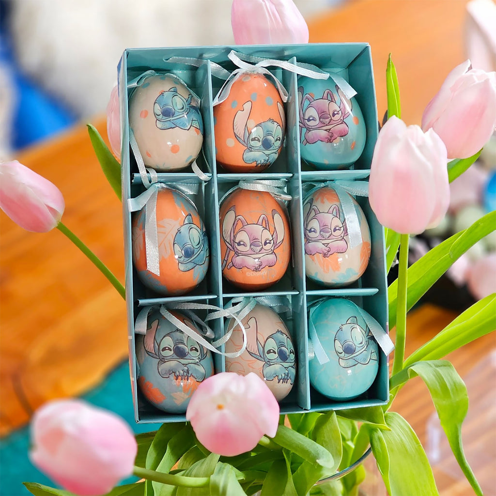 Immagine del prodotto Decorazioni uova di Pasqua Stitch 9 pz - Lilo & Stitch