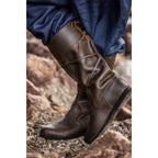 Image produit Bottes médiévales Ole en cuir nubuck marron
