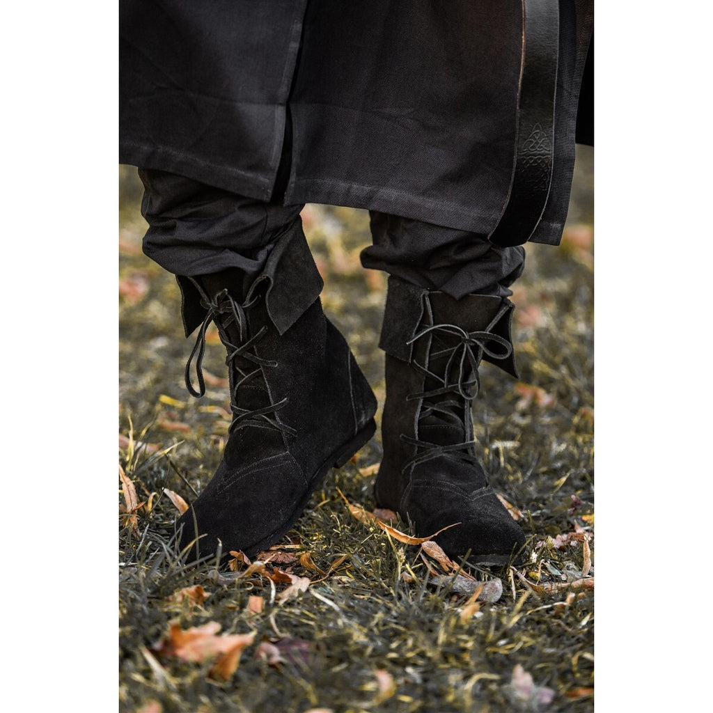 Produktbild Mittelalter Stiefel Aurin mit Stulpe schwarz