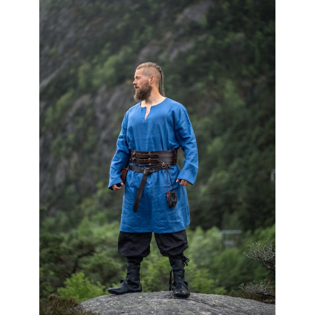 Produktbild Mittelalter Leinentunika Halvar blau