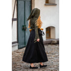 Immagine del prodotto Blusa medievale Lea con cappuccio e allacciatura verde