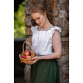 Immagine del prodotto Blusa estiva medievale Lotte con ruches bianca