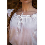 Immagine del prodotto Blusa estiva medievale Lotte con ruches bianca