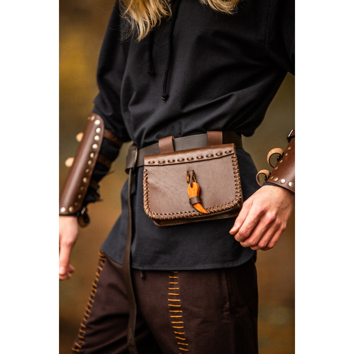 Produktbild Mittelalter Leder Gürteltasche Volmar