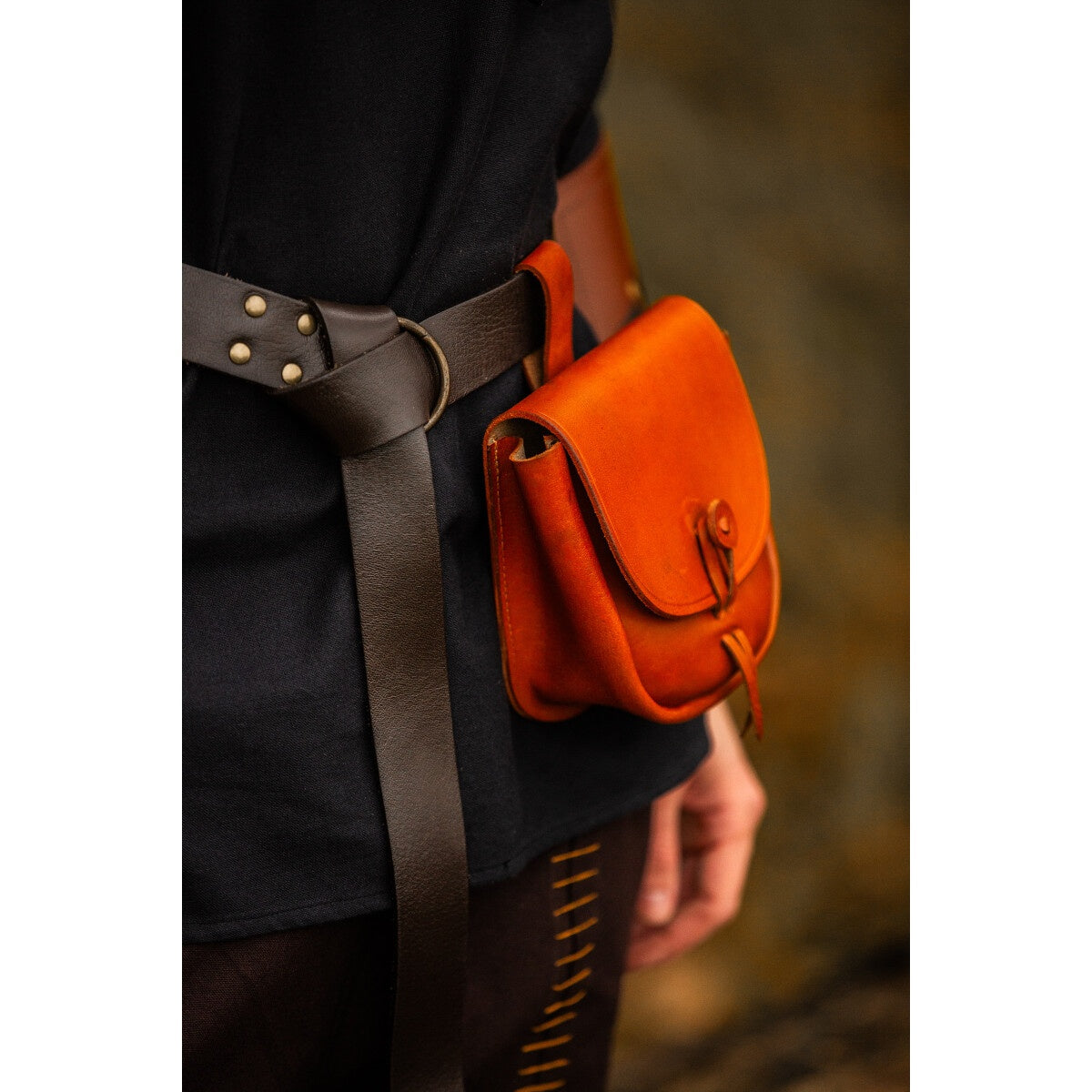 Produktbild Mittelalter Leder Tasche Tilo