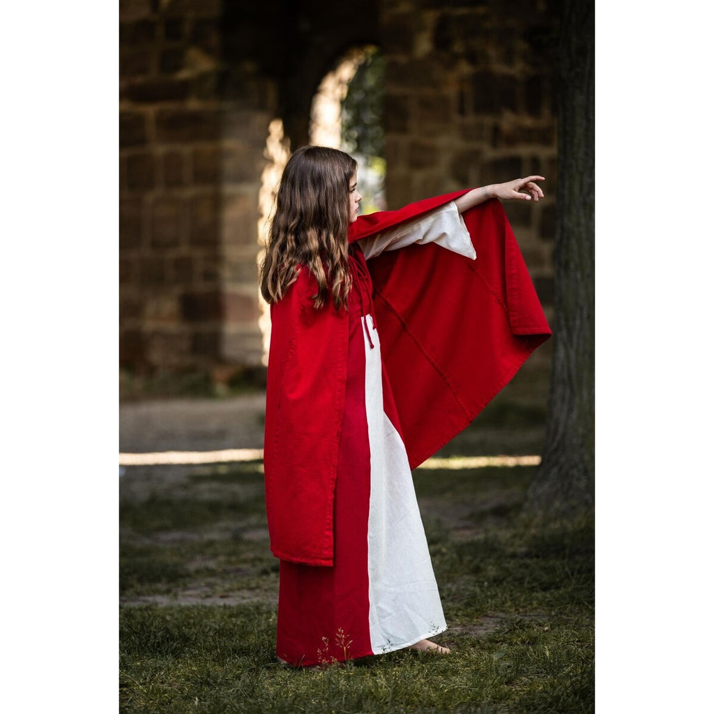 Image produit Cape médiévale Cecilia pour enfants rouge