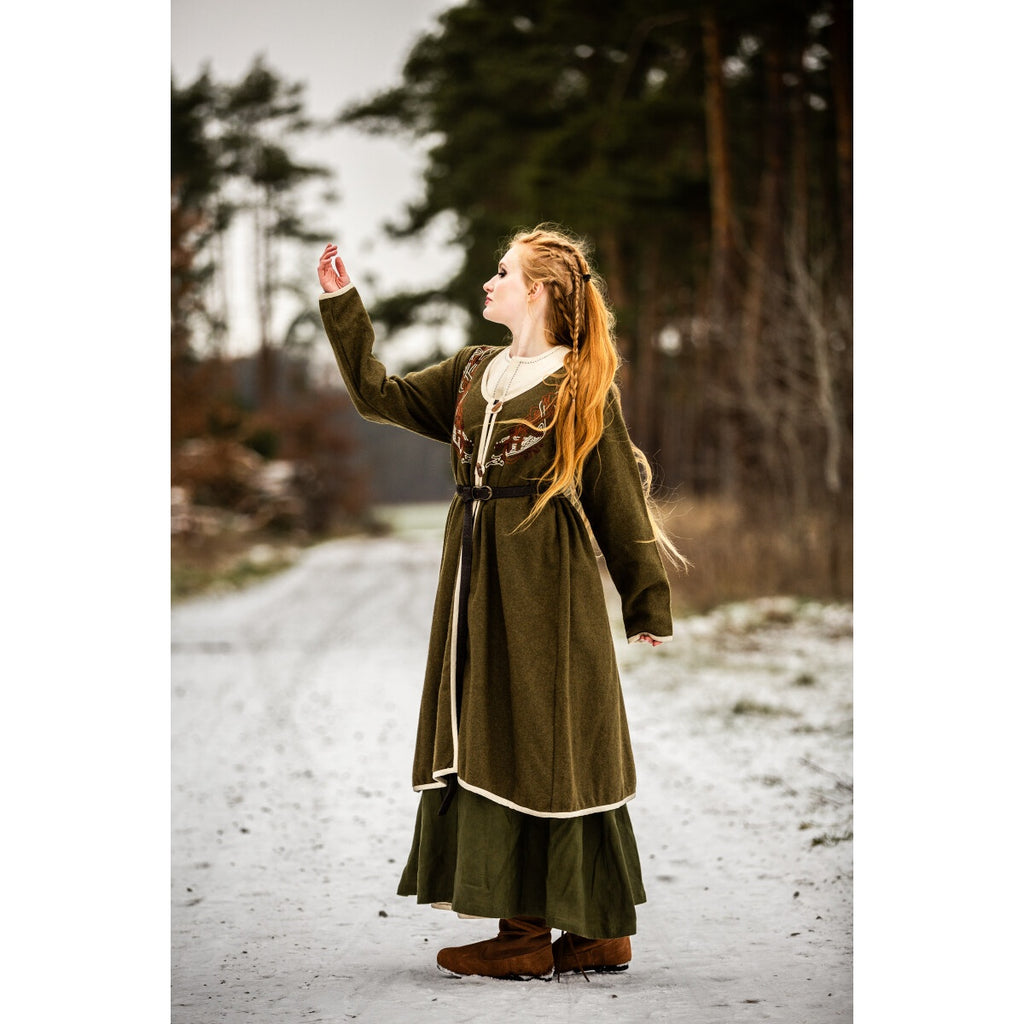 Produktbild Mittelalter Birka Mantel Skadi grün