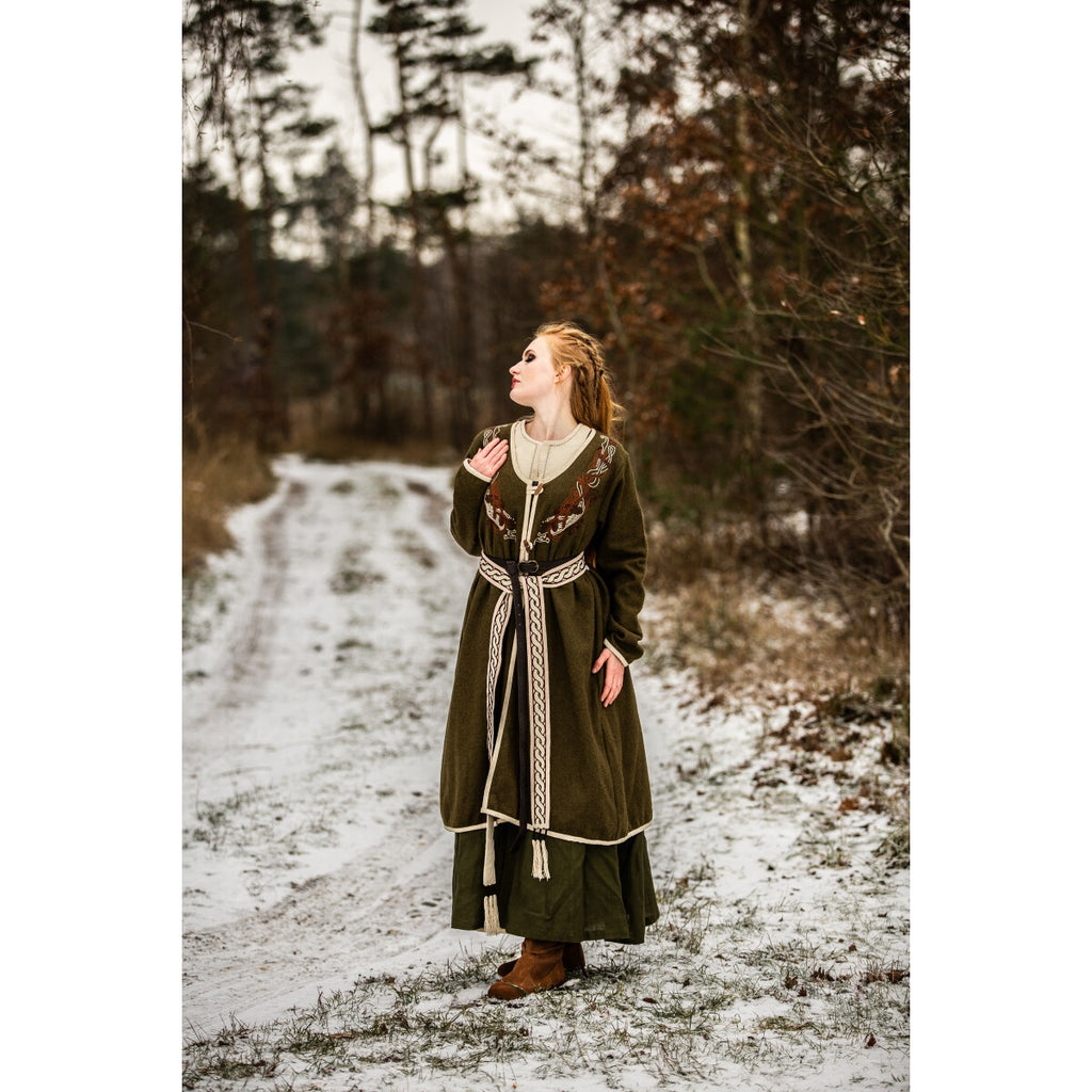 Produktbild Mittelalter Birka Mantel Skadi grün