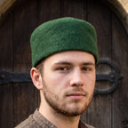 Produktbild Mittelalter Wollfilzkappe Hans grün