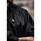 Immagine del prodotto Camicia medievale con lacci Artù nera