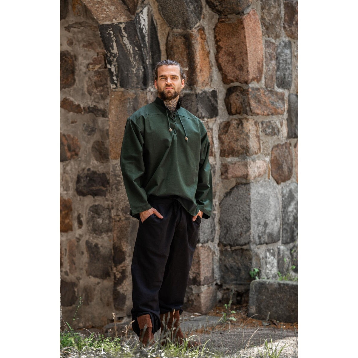 Image produit Chemise médiévale Ansbert vert