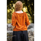 Immagine del prodotto Blusa medievale manica corta Vera marrone
