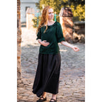 Produktbild Mittelalter Bluse Kurzarm Vera grün