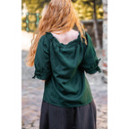 Produktbild Mittelalter Bluse Kurzarm Vera grün