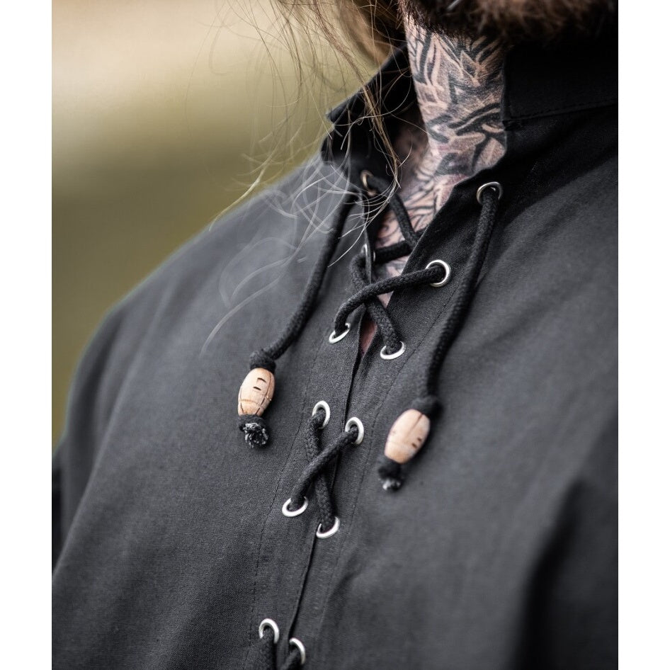 Produktbild Mittelalter Hemd Gustavo schwarz