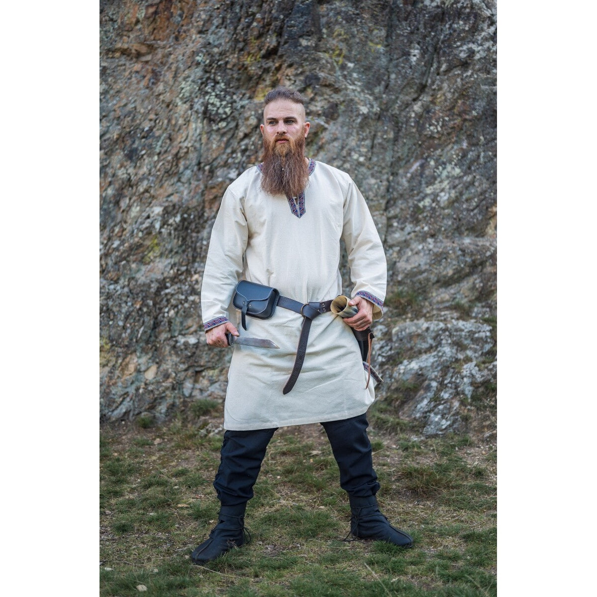 Immagine del prodotto Tunica medievale con bordo Halvor beige