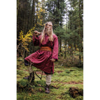Image produit Tunique médiévale avec bordure Halvor rouge