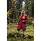 Image produit Tunique médiévale avec bordure Halvor rouge