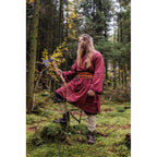 Image produit Tunique médiévale avec bordure Halvor rouge