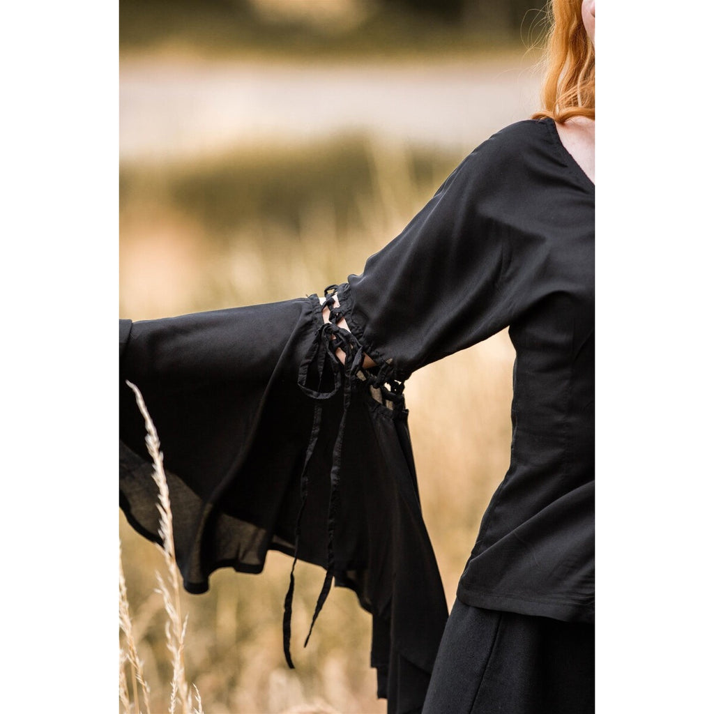Image produit Blouse médiévale Carmen noire