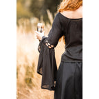 Image produit Blouse médiévale Carmen noire