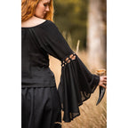 Image produit Blouse médiévale Carmen noire