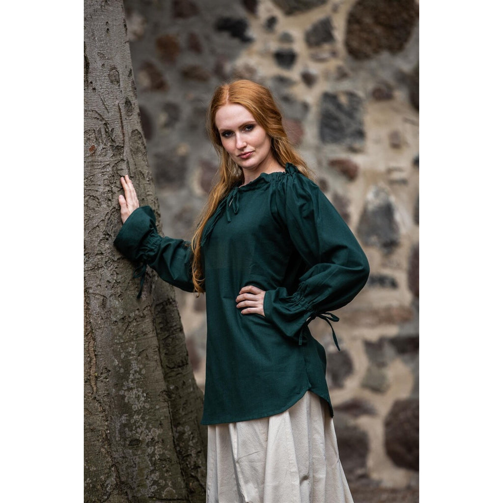 Image produit Blouse médiévale Morgan verte