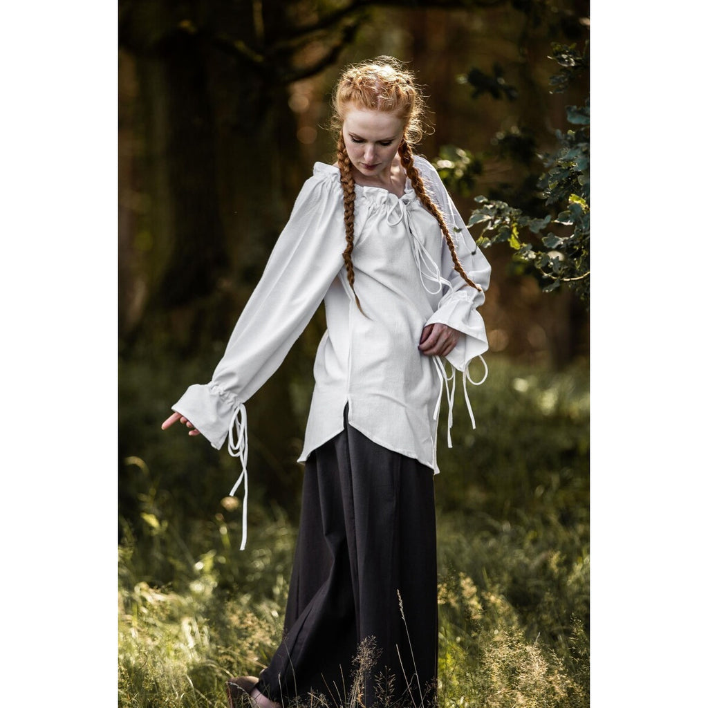 Image produit Blouse médiévale Morgan blanche