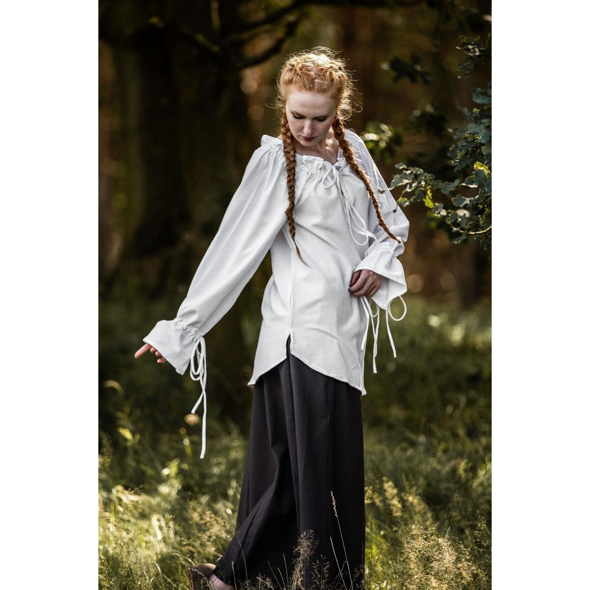 Image produit Blouse médiévale Morgan blanche