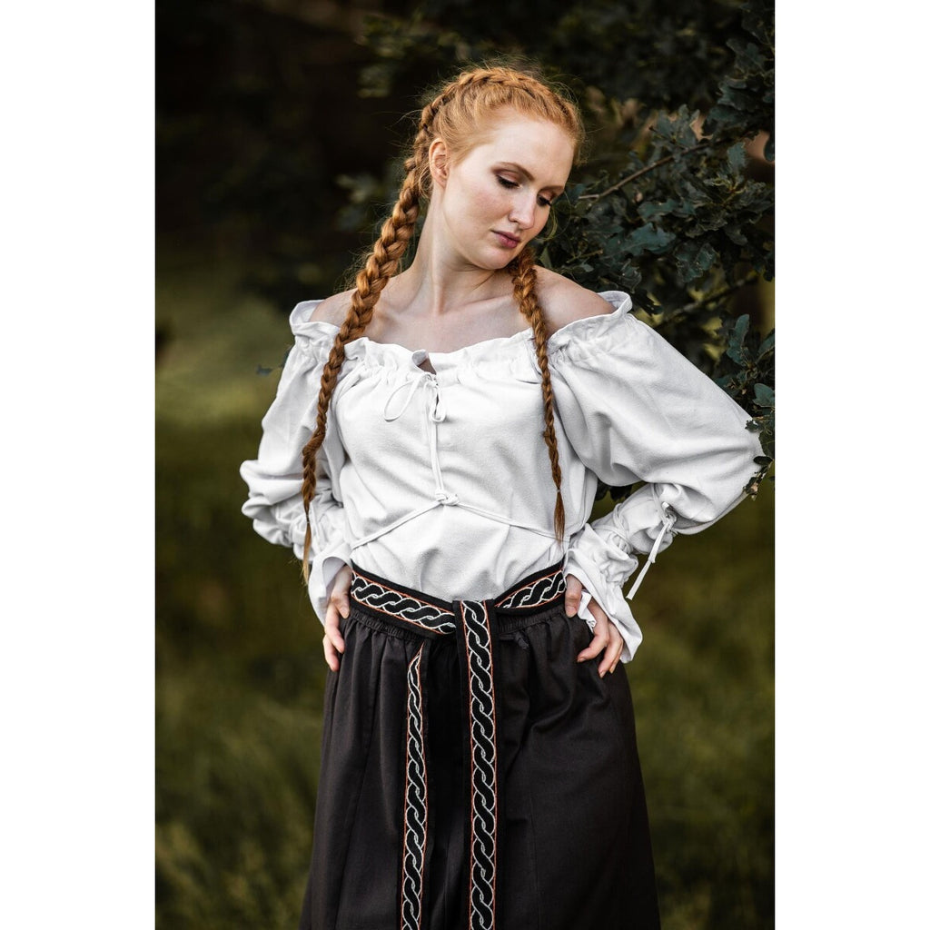 Image produit Blouse médiévale Morgan blanche