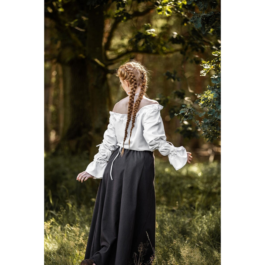 Image produit Blouse médiévale Morgan blanche