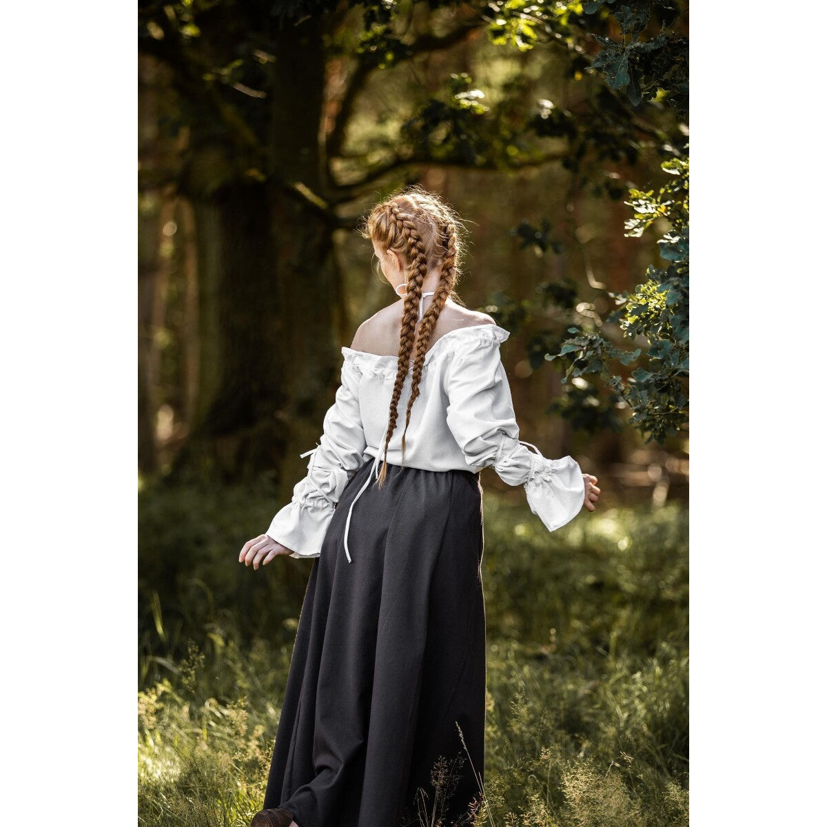 Image produit Blouse médiévale Morgan blanche