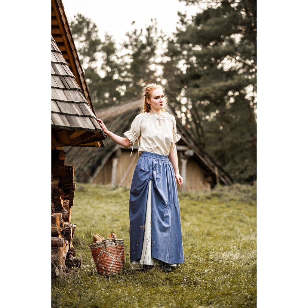 Produktbild Mittelalter Kurzarmbluse Verena beige