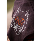 Image produit Gugel médiévale Tyr avec broderie de loup marron