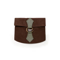 Image produit Bourse médiévale en cuir Will avec boucle dragon