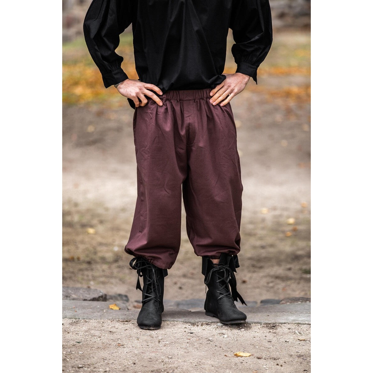 Immagine del prodotto Pantaloni medievali al ginocchio Vincent marrone scuro