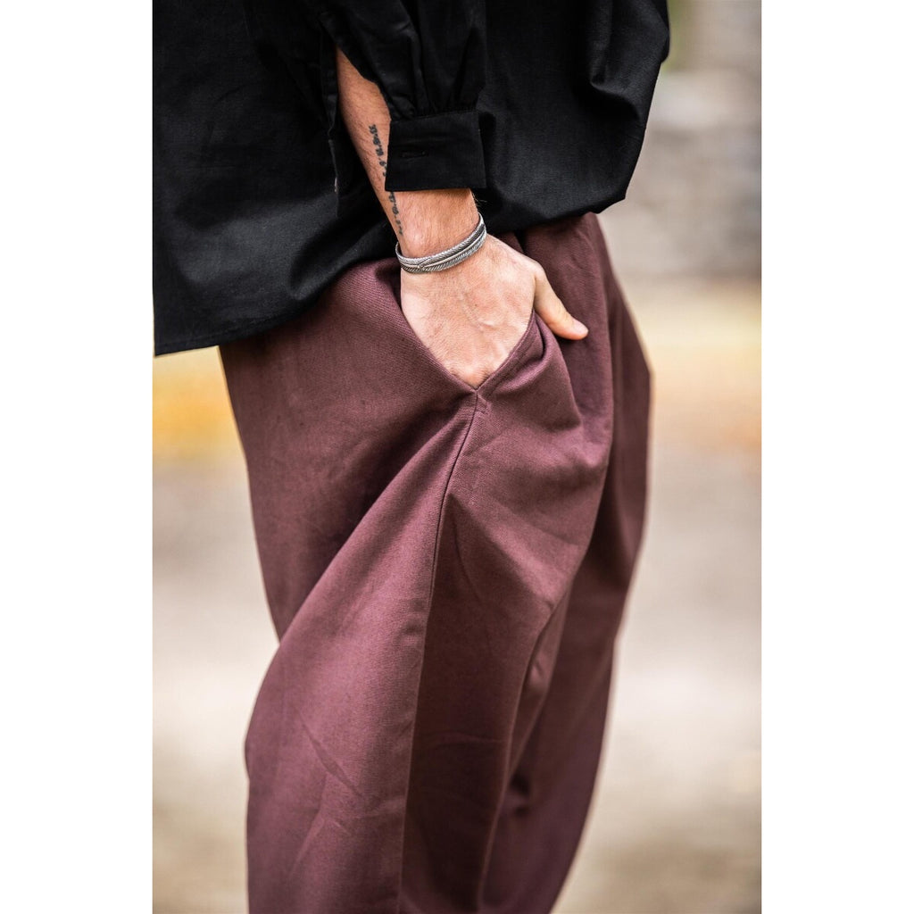 Immagine del prodotto Pantaloni medievali al ginocchio Vincent marrone scuro
