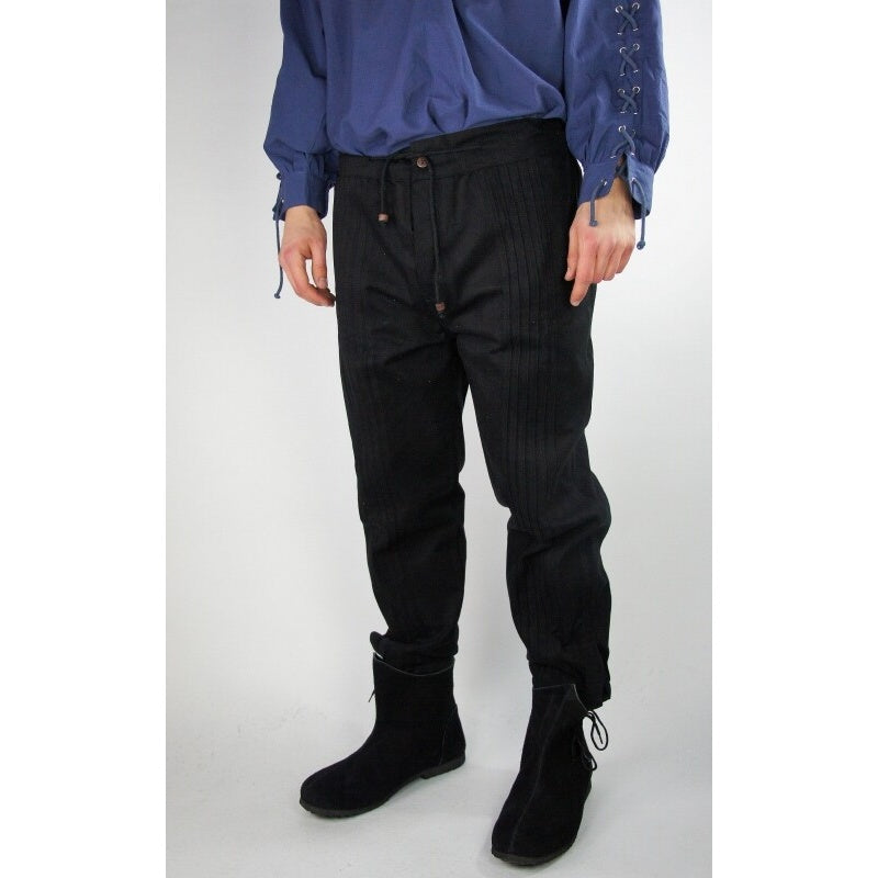 Produktbild Mittelalter Hose Oskar mit Ziernaht schwarz