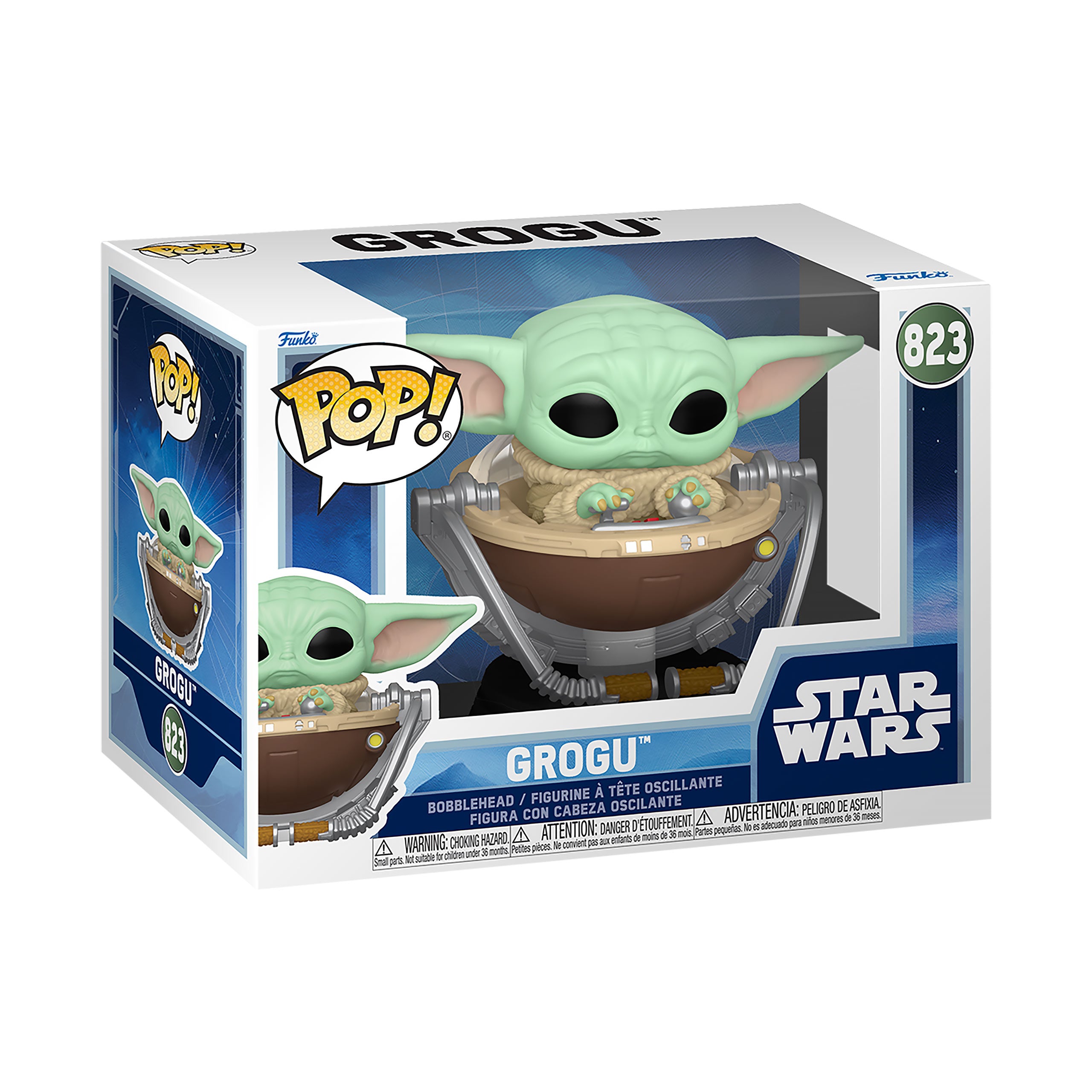 Produktbild Grogu im Kinderwagen Funko Pop Wackelkopf-Figur - Star Wars The Mandalorian and Grogu
