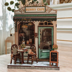 Produktbild CuteBee - Sunny Cafe Miniaturhaus Book Nook Modell Bausatz